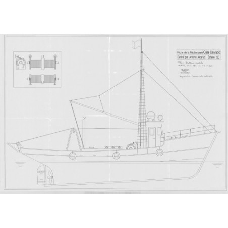 Plan du bateau Cala Llevado