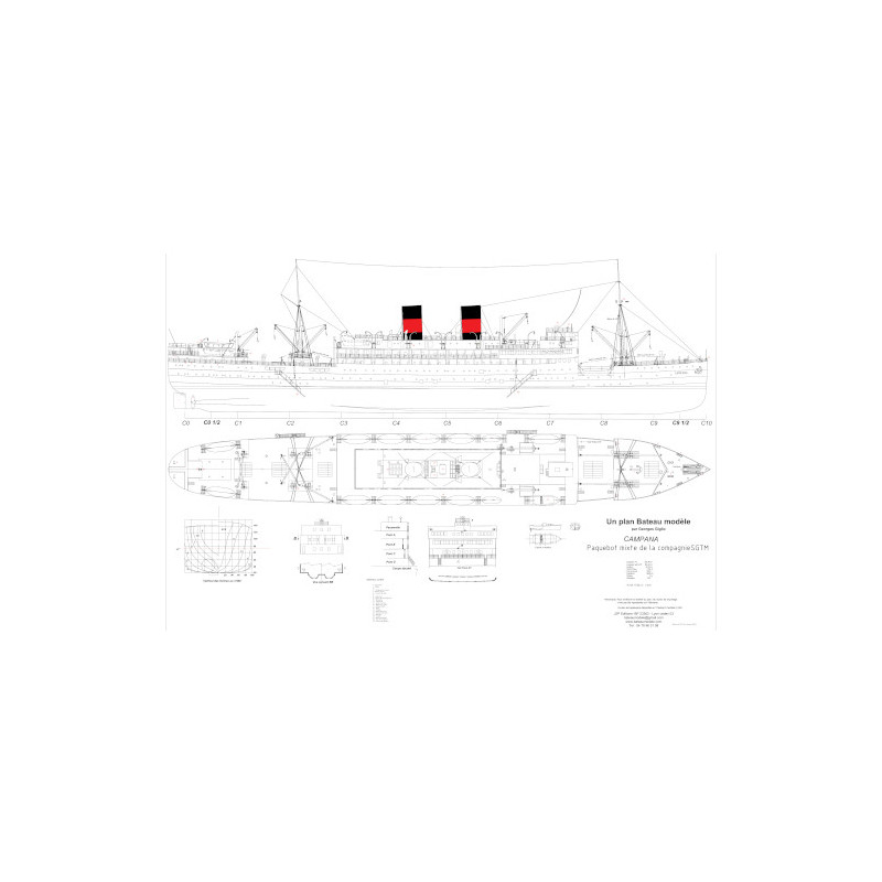 Plan du bateau Campana