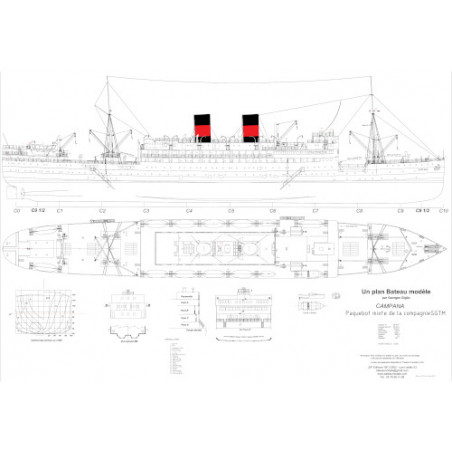 Plan du bateau Campana
