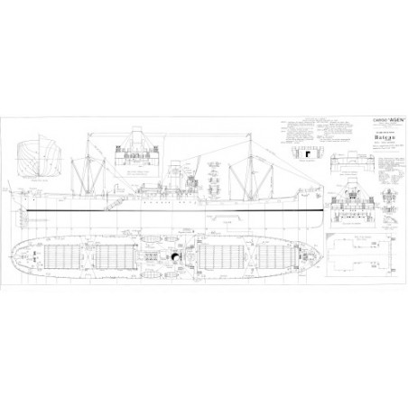 Plan du bateau Cargo Agen