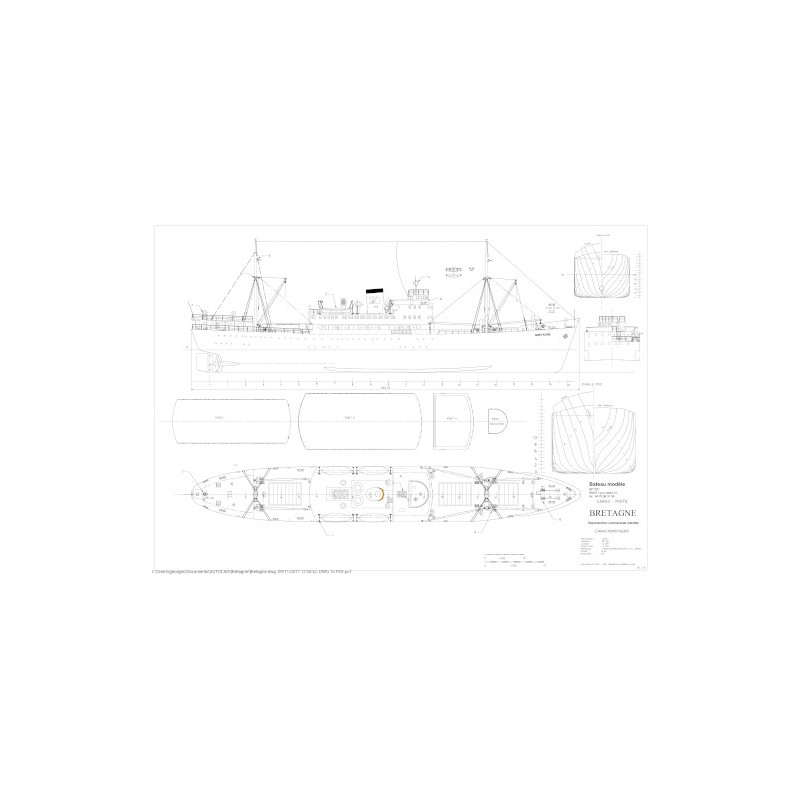 Plan du bateau Bretagne