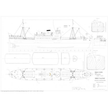 Plan du bateau Bretagne
