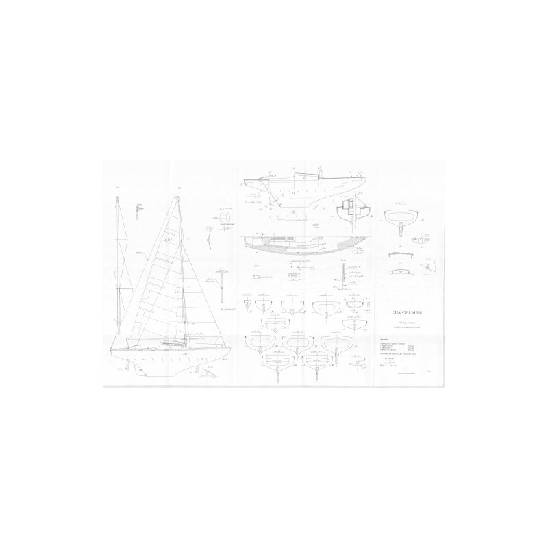 Plan du bateau Chantalaube