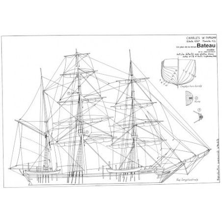 Plan du bateau Charles W Morgan