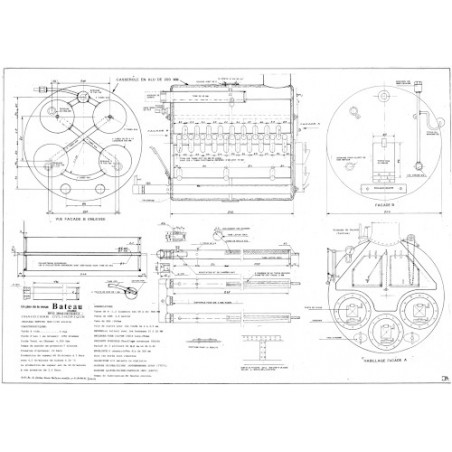 Plan du bateau Chaudiere Cylindrique