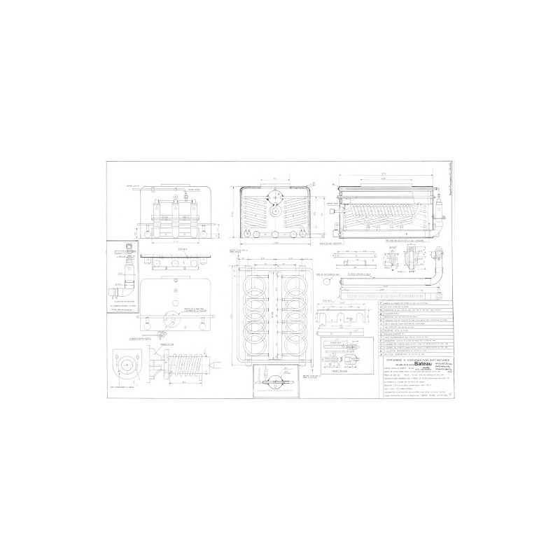 Plan du bateau Chaudiere Vaporosation Instantanee