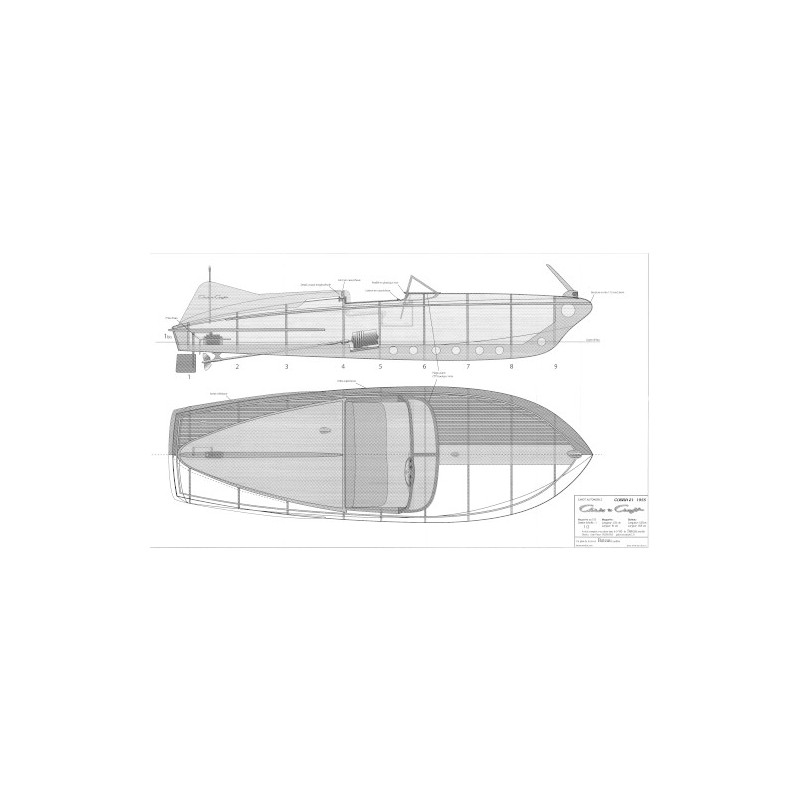 Plan du bateau Cobra 21 1955