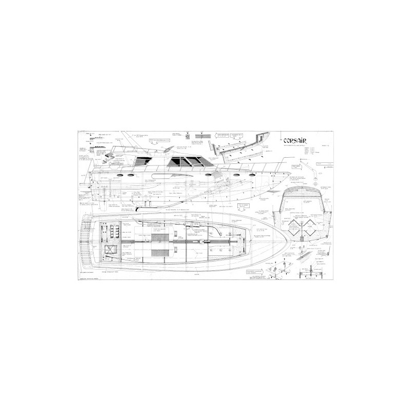 Plan du bateau Corsair 60