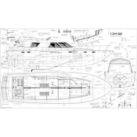 Plan du bateau Corsair 60