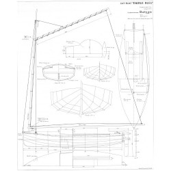 Plan du bateau Diable Bleu Cat Boat