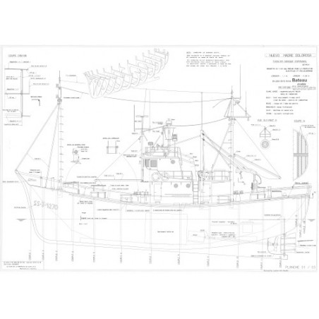 Plan du bateau Dolorosa Thonnier
