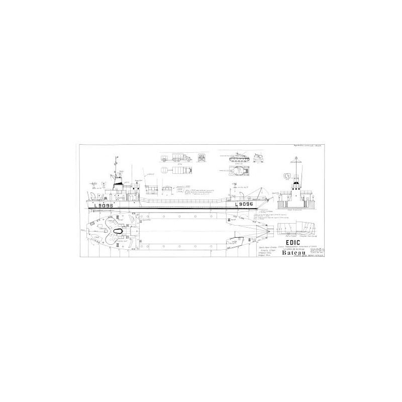 Plan du bateau Edic