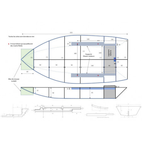 Plan du bateau Elvis