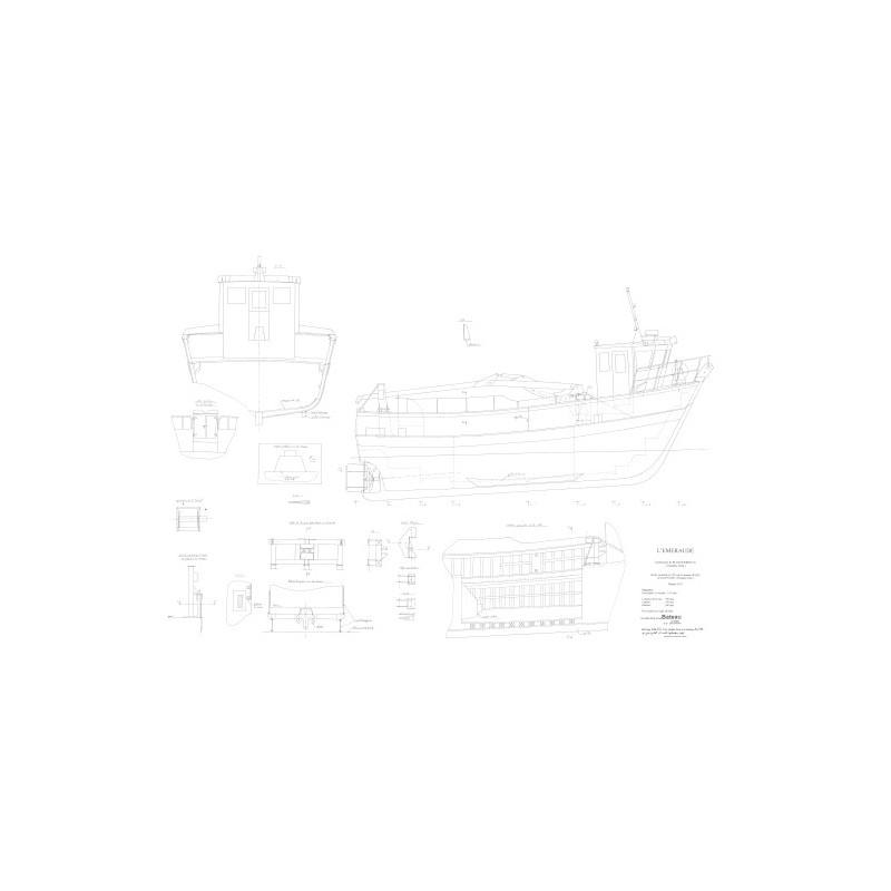 Plan du bateau Emeraude