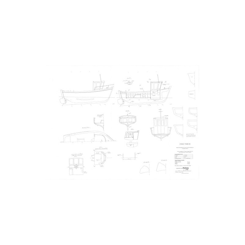 Plan du bateau Enez Terch
