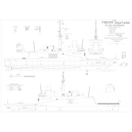 Plan du bateau Fremm