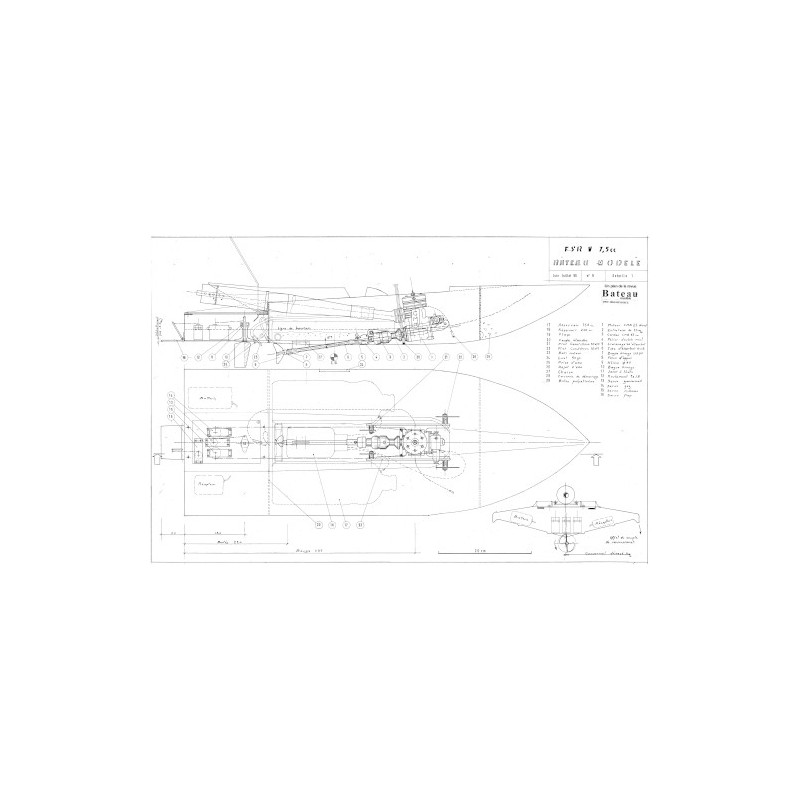 Plan du bateau Fsrv 7.5