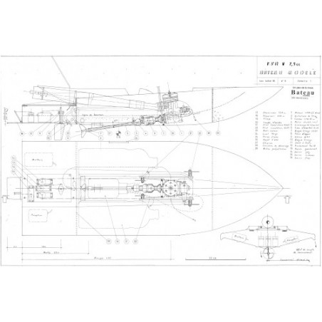 Plan du bateau Fsrv 7.5