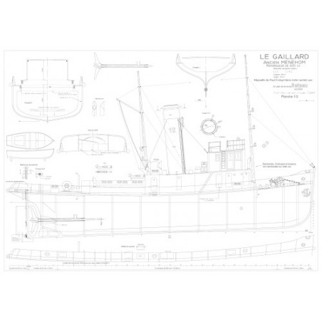 Plan du bateau Gaillard