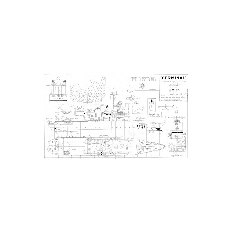 Plan du bateau Germinal