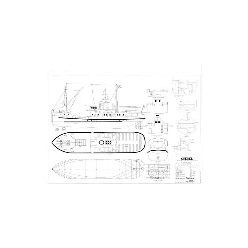 Plan du bateau Guedel