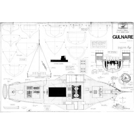 Plan du bateau Gulnare