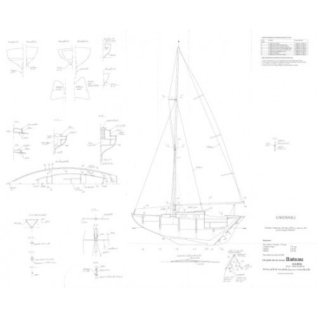 Plan du bateau Gwennili