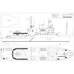 Plan du bateau Hesperides 1/100