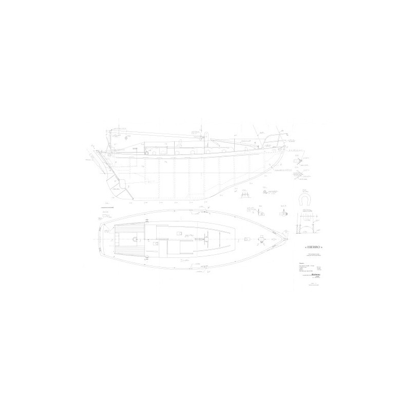 Plan du bateau Hierro