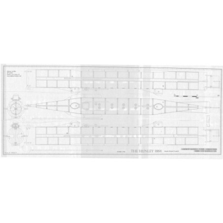Plan du bateau Hunley 1/18