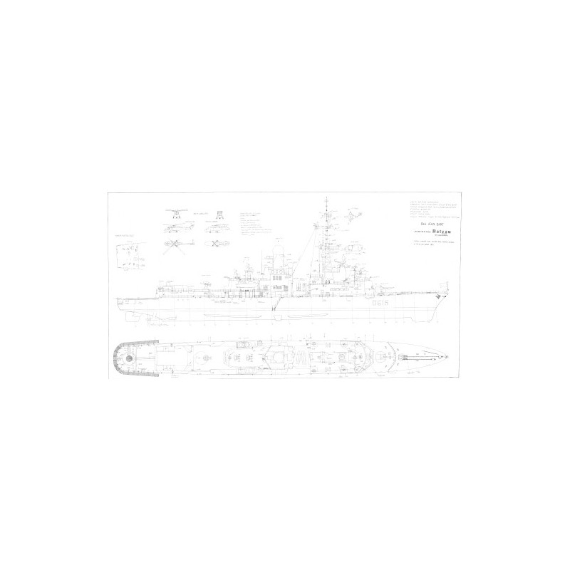Plan du bateau Jean Bart