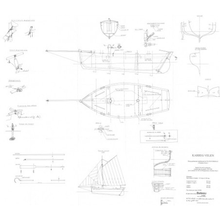 Plan du bateau Karreg Velen