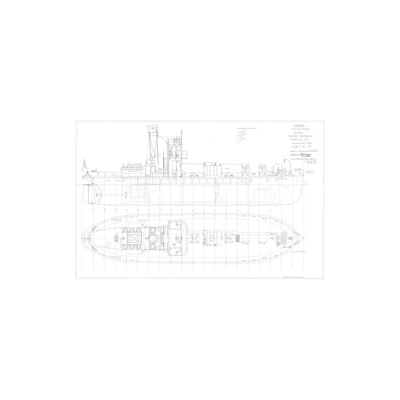 Plan du bateau L'Ondee