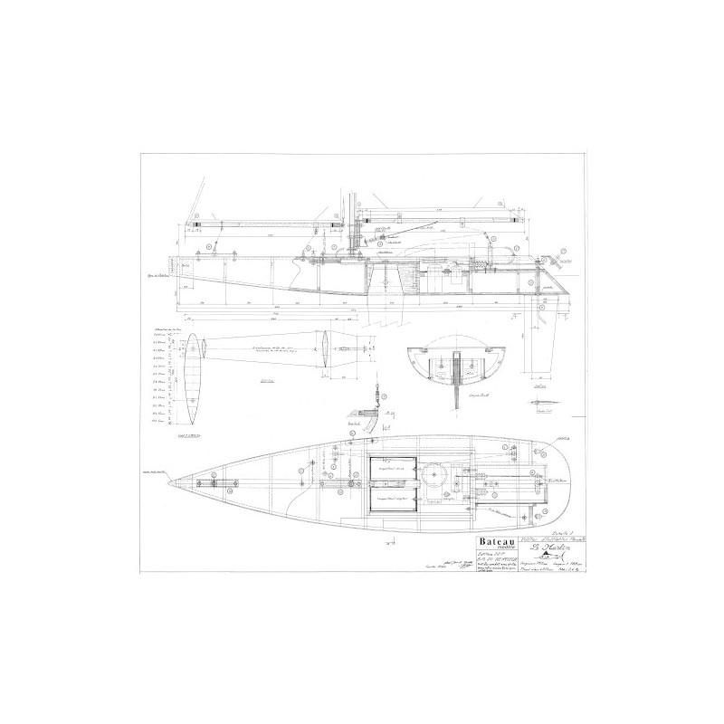 Plan du bateau Le Marlin