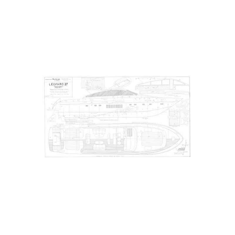 Plan du bateau Leopard 27