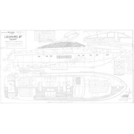Plan du bateau Leopard 27