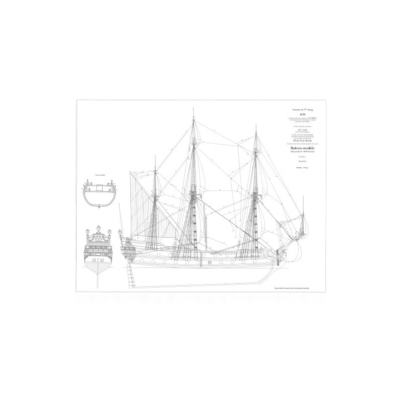 Plan du bateau La Licorne