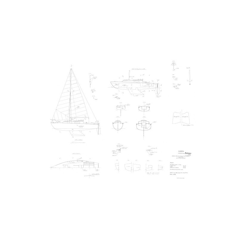 Plan du bateau Lizen