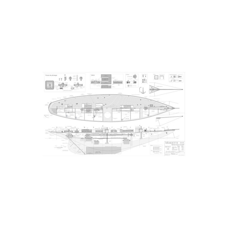 Plan du bateau Mariette