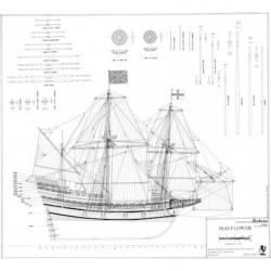 Plan du bateau Mayflower