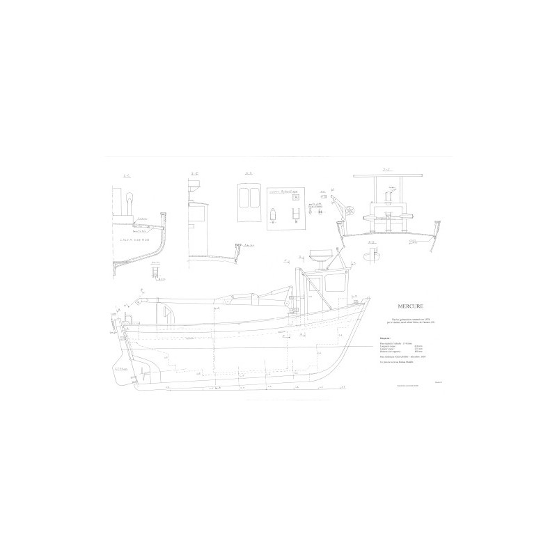 Plan du bateau Mercure