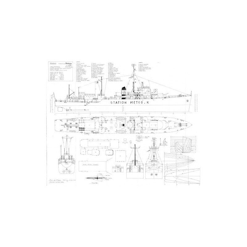 Plan du bateau Mermoz