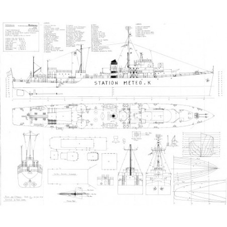 Plan du bateau Mermoz