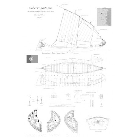 Plan du bateau Moliceiro