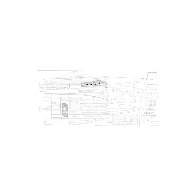 Plan du bateau Monocat