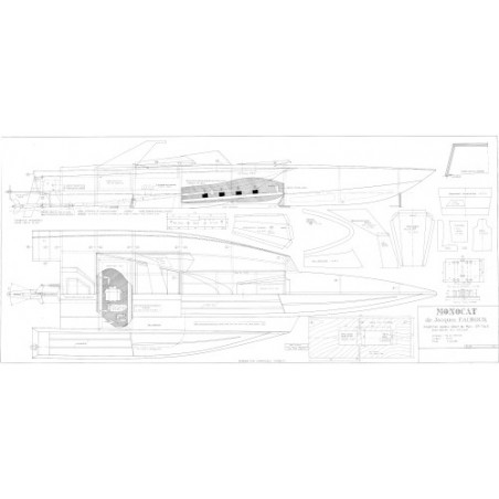 Plan du bateau Monocat