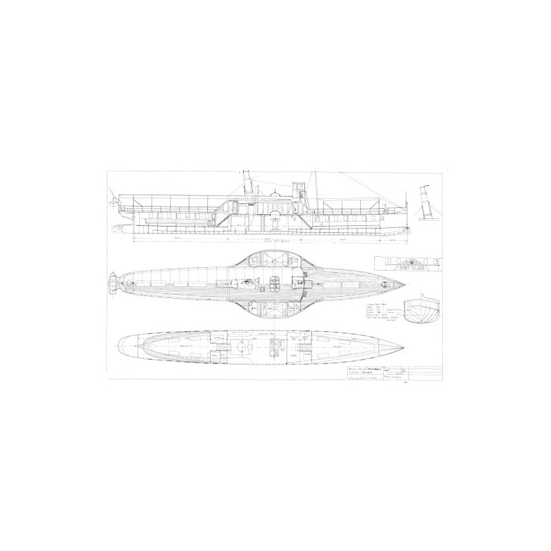Plan du bateau Mont Blanc