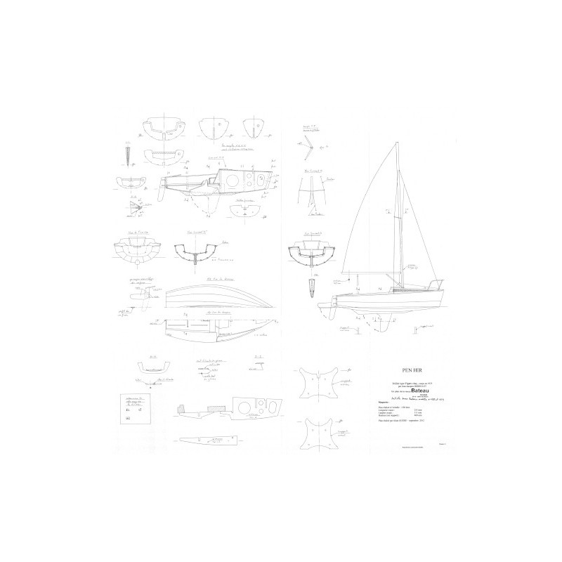 Plan du bateau Pen Hir