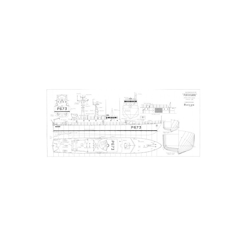 Plan du bateau Pertuisane