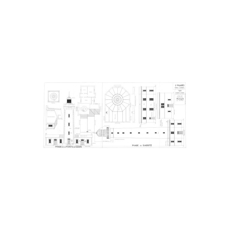 Plan du bateau Phare Grave et Biarritz